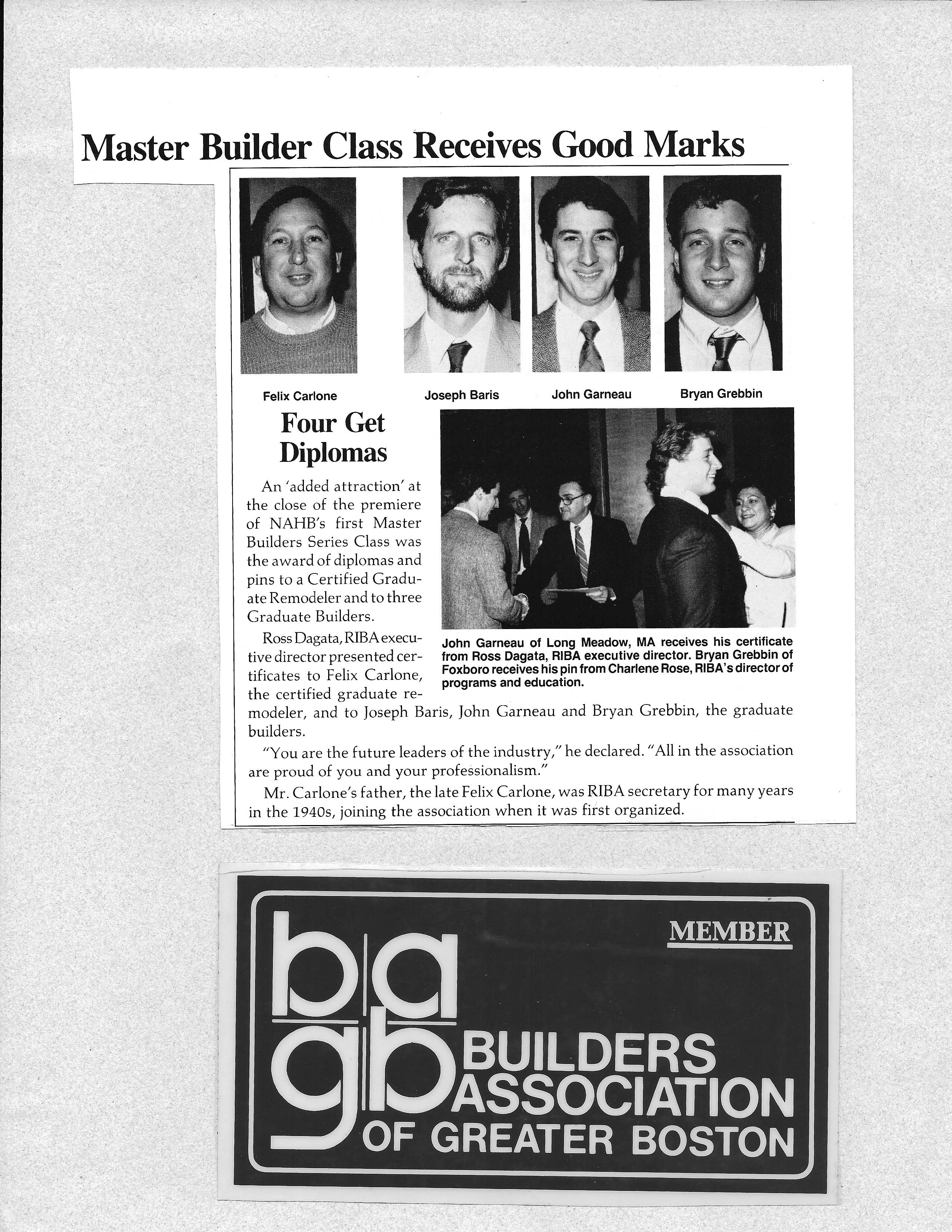 Master Builders Graduation